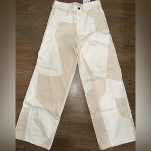 Zara Patchwork Relaxed Fit Jeans
